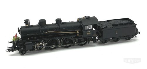 Liliput 131985 *SBB Schlepptender Dampflok A 3/5  No  613   schwarz AC-Digital