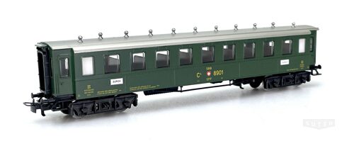 Märklin 4138 *SBB Personenwagen Typ C4ü, grün, 3. Klasse