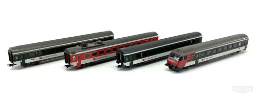 Märklin 42168 *SBB Pendelzug-Packung 4 tlg. 1 Steuerwagen, 1 Speisewagen /2 Personenwagen