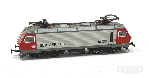Märklin-HAMO 8323 *SBB E-Lok Re 4/4 IV, grau/rot  Lok Nr. 10102 DC