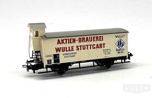 Märklin 4678 *Länderbahntyp Bierwagen "Wulle Aktien Brauer." elfenbein