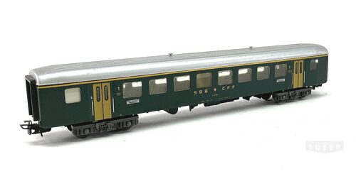 Märklin 4066 *SBB Personenwagen Typ A 2500, grün, 1.Kl.,  Blech
