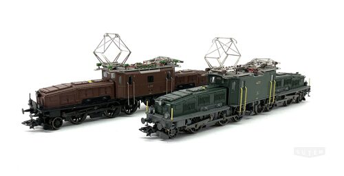 Märklin 37565 *SBB Krokodil Doppelpack Ce 6/8 II 1 x braun, 1 x grün digital-mfx + sound