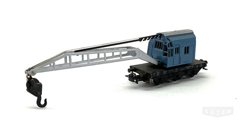 Märklin 4611 *Kranwagen, blau mit Kugelhaken