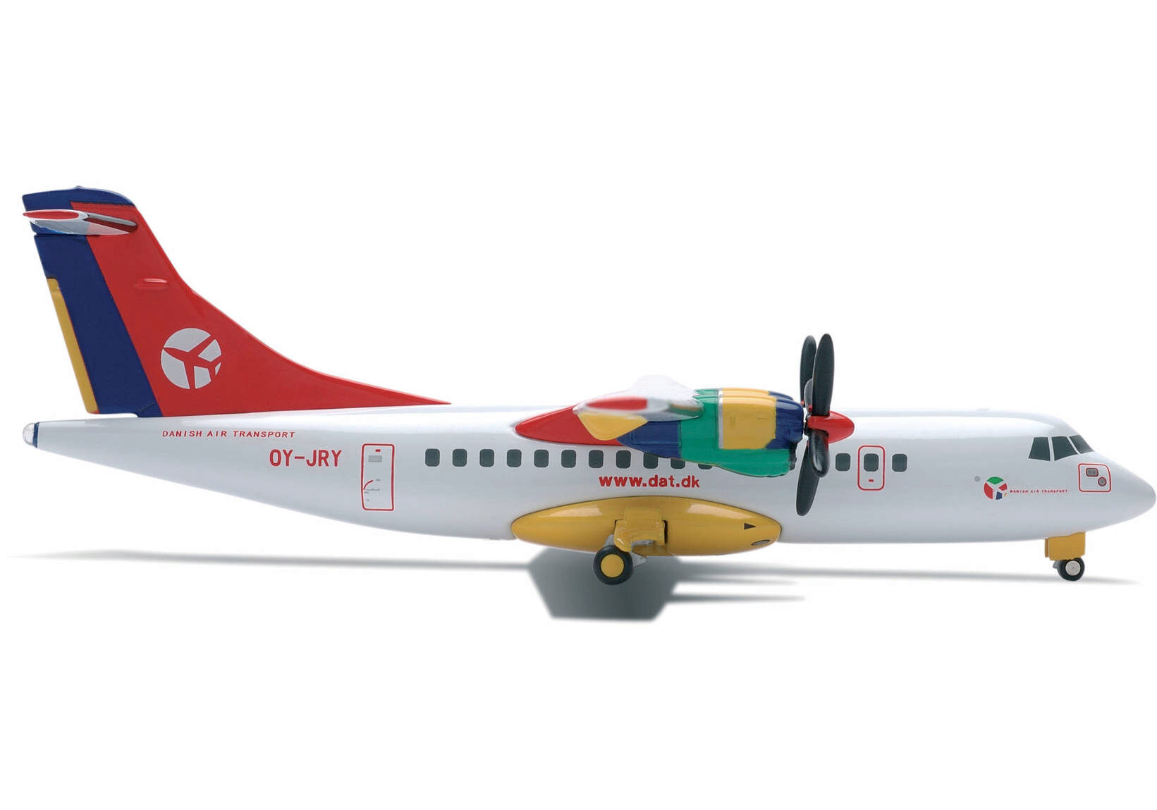 Herpa 551045 *Danish Air Transport ATR-42-300 (Metallmodell)