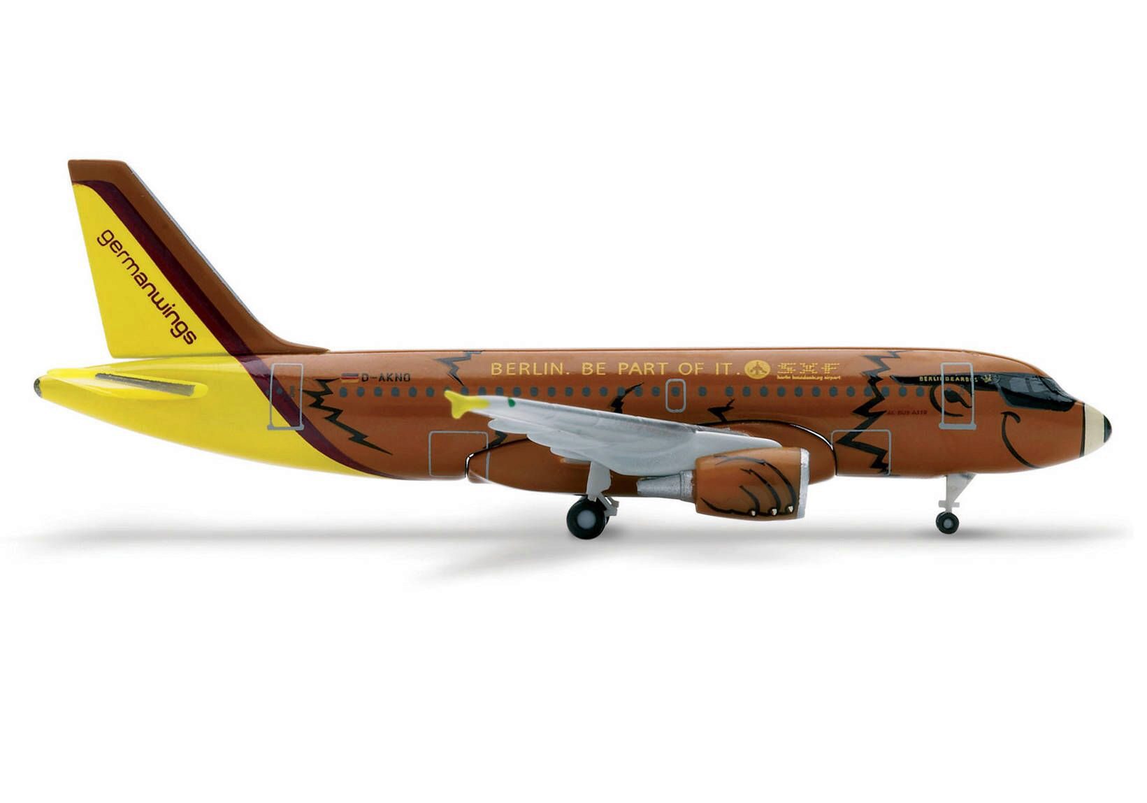 Herpa 551236 *Germanwings Airbus A319 "Bearbus"