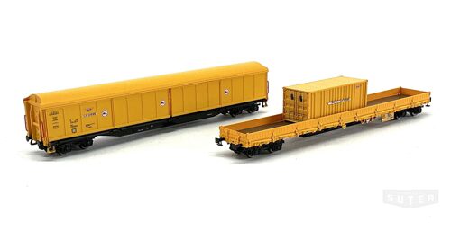 Rivarossi HR6528 *Wiebe Bauzug 1 x Habis + 1 x Res gelb Ep.V-VI