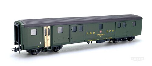 Roco 44332 *SBB  Gepäckwagen grün   AC-Achsen