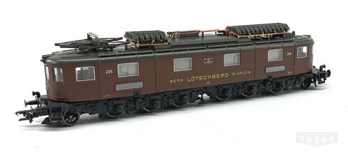 Roco 43711 *BLS E-Lok Ae 6/8 braun mit Schattenschrift  in Holzbox  DC