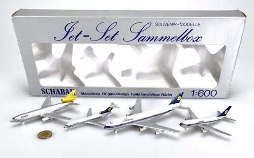 Schabak 1089 Set Lufthansa Passagierflugzeuge 1:600  4tlg