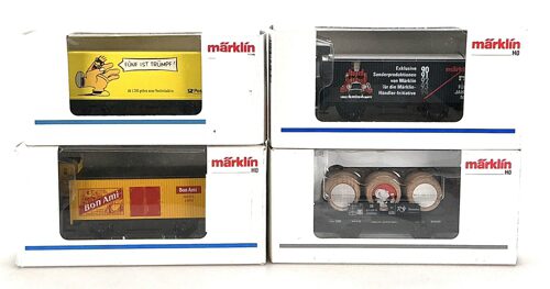 Lot 8408 *Spur H0 Konvolut Märklin  Güterwagen 4tlg