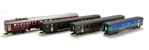 Lot 9193 *Spur H0 Konvolut Roco / Liliput SBB Personenwagen  4tlg