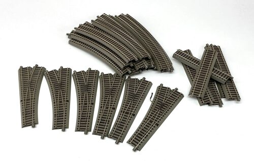 Lot 9604 *Spur H0 Konvolut Roco Gleis Schienen + Weichen  ca 25tlg