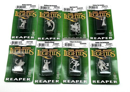 Lot 10136 *Miniaturen Konvolut Reaper Miniaturer Zinn 8tlg