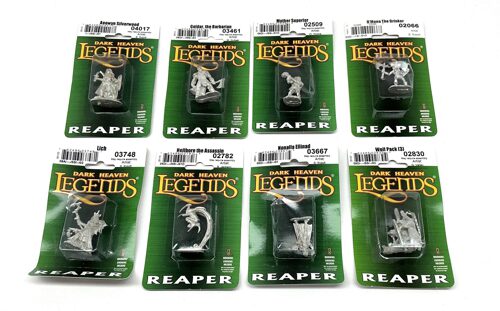 Lot 10137 *Miniaturen Konvolut Reaper Miniaturer Zinn 8tlg