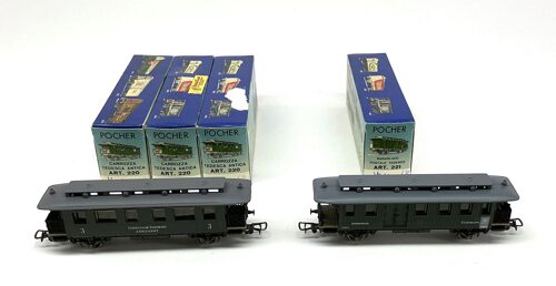 Lot 10292 *Spur H0 Konvolut Pocher Personenwagen 4tlg