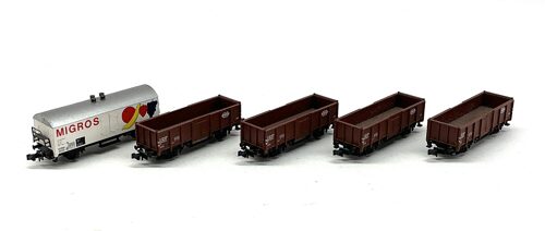 Lot 10421 *Spur N Konvolut SBB Güterwagen 5tlg