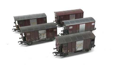 Lot 10719 *Spur H0 Konvolut SBB Güterwagen gealtert  5tlg