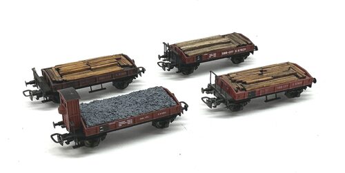 Lot 10733 *Spur H0 Konvolut Ruco SBB Güterwagen 4tlg