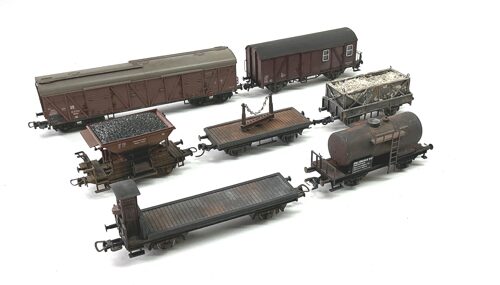 Lot 10743 *Spur H0 Konvolut  Güterwagen gealtert  7tlg