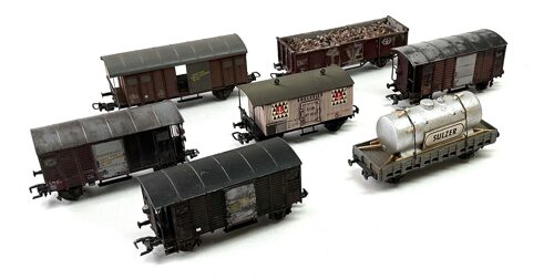 Lot 10749 *Spur H0 Konvolut SBB Güterwagen gealtert  7tlg