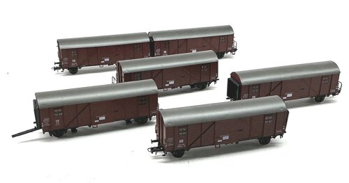 Lot 10759 *Spur H0 Konvolut Leg-Einheit Güterwagen 6tlg