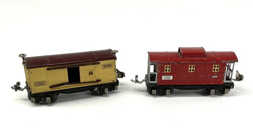 Lot 10803 *Spur 0 Konvolut  US Güterwagen  Blech 2tlg