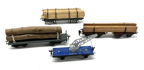 Lot 10809 *Spur 0 Konvolut Güterwagen  4tlg