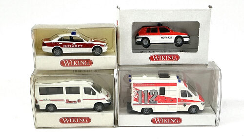 Lot 10942 *Spur H0 Konvolut Wiking Fahrzeuge 4tlg