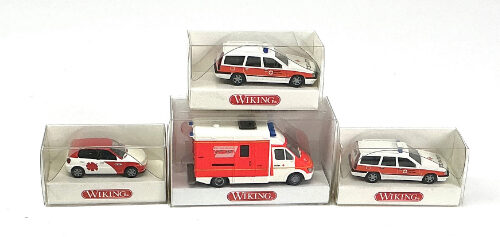 Lot 10943 *Spur H0 Konvolut Wiking Fahrzeuge 4tlg