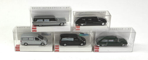 Lot 10990 *Spur H0 Konvolut Busch Fahrzeuge 5tlg