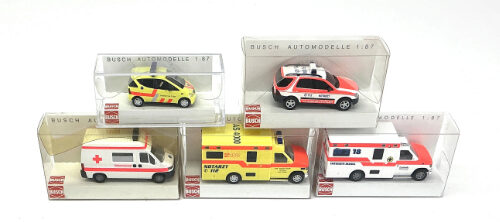 Lot 10996 *Spur H0 Konvolut Busch Fahrzeuge 5tlg