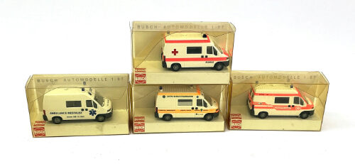 Lot 11007 *Spur H0 Konvolut Busch Fahrzeuge 4tlg