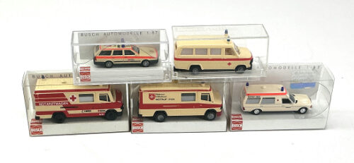 Lot 11016 *Spur H0 Konvolut Busch Fahrzeuge 5tlg