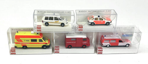 Lot 11022 *Spur H0 Konvolut Busch Fahrzeuge 5tlg