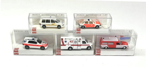 Lot 11026 *Spur H0 Konvolut Busch Fahrzeuge 5tlg