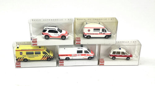 Lot 11034 *Spur H0 Konvolut Busch Fahrzeuge 5tlg