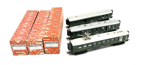 Lot 11272 *Spur H0 Konvolut Märklin SBB Blech Personenwagen 3tlg