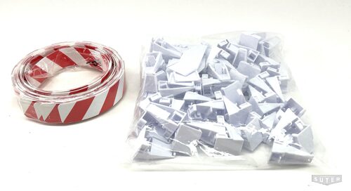 Lot 11384 *Carrera Leitplanke rot/weiss Total Länge 4,7 Meter + Halterungen