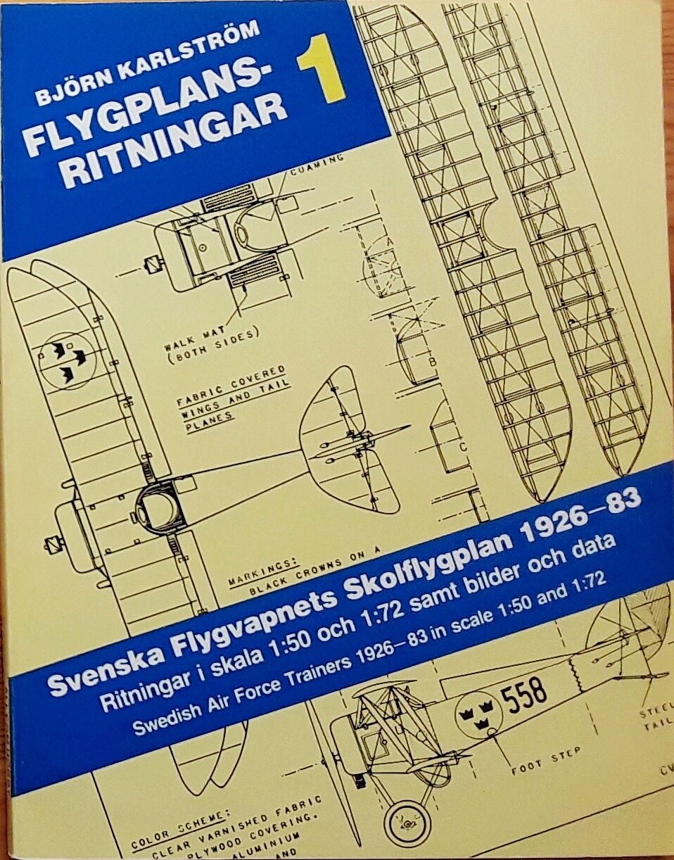 Buch B-2788 Svenska Flygvapnets Skolflygplan 1926-83 Flygplansritningar 1