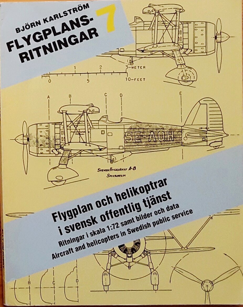 Buch B-2794 Flygplan och Helikoptrar i Svensk Offentlig Tjänst Flygplansritningar 7