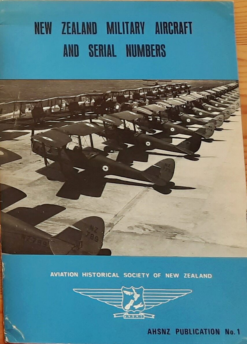 Buch B-2923 New Zealand Military Aircraft and Serial Numbers AHSNZ Publication No. 1