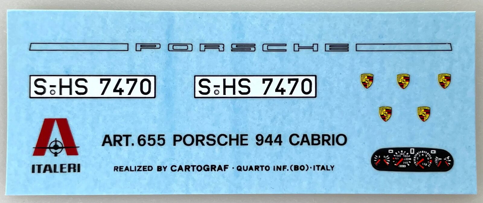 Italeri D655 *Decalbogen 1:24 Auto 8 x 3cm