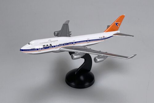 Schabak 821/8 Boeing 747-400 SAA Sout African Airways  1:500 Metalmodell