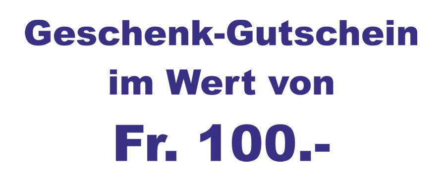 suter-meggen 100 Geschenkgutschein im Wert von Fr. 100.-