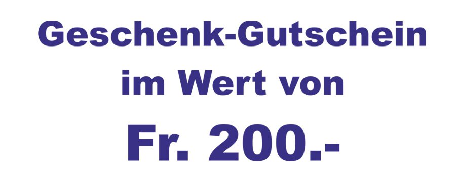suter-meggen 200 Geschenkgutschein im Wert von Fr. 200.-