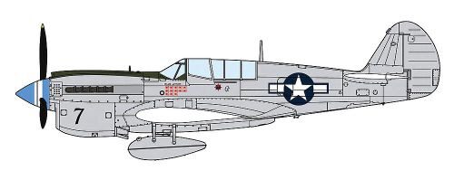 Hasegawa 607516 P-40N Warhawk Natural Me