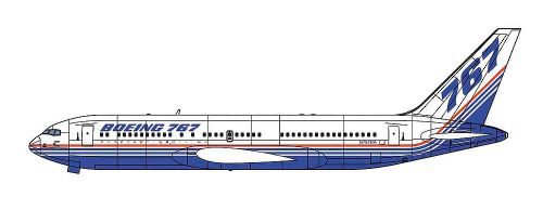 Hasegawa 610853 1/200 Boeing 767-200 Demonstrator