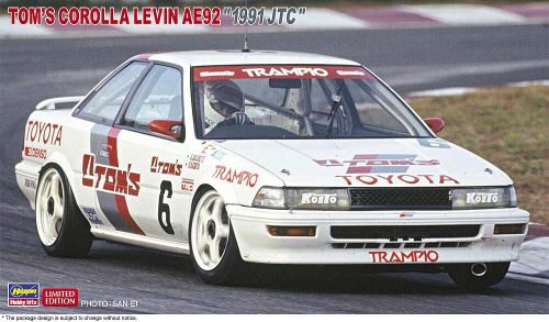 Hasegawa 620624 1/24 Tom`s Corolla Levon AE 92, 1991 JTC
