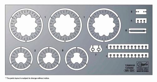 Hasegawa 21733 1/12 Photoätzteile für Yamaha